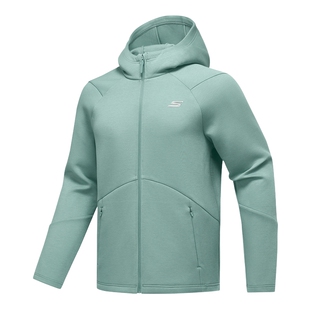 Skechers斯凯奇男子针织夹克冬季运动休闲连帽外套P425M063/04PX