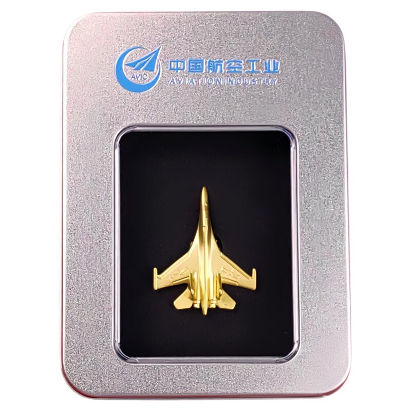 航展同款锌合金歼10立体胸章徽章
