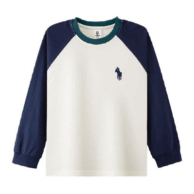 左西春装儿童纯棉百搭男童T恤