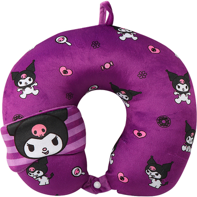 名创优品三丽鸥带眼罩U枕