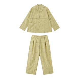 JNBYHOME江南布衣秋家居服可外穿长袖休闲女格纹套装舒适睡衣