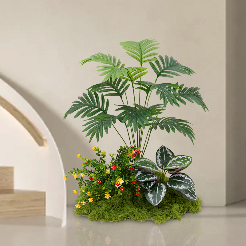 仿真绿植造景组合假植物盆栽隔断商场花槽花箱仿生室内景观装饰品