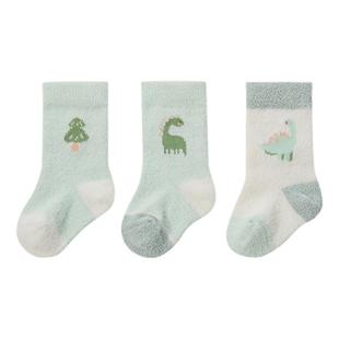 贝肽斯婴儿袜子加厚秋冬季新生儿宝宝