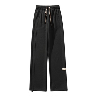 回力加绒加厚休闲裤男士秋冬季2025新款保暖卫裤宽松直筒阔腿裤子