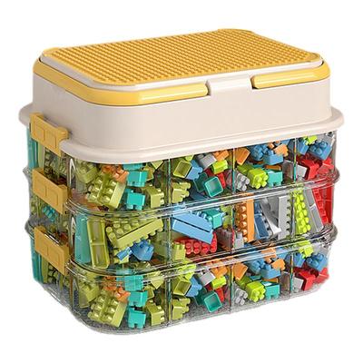 透明塑料分格大容量多层