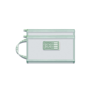 文件袋小学生学科目分类双层大容量拉链式网纱作业试卷收纳袋A4资料拉链袋透明拎书袋学习袋课本补习手提袋D1