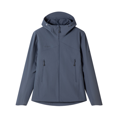 探路者户外软壳衣男春夏CORDURA防泼水耐磨徒步登山连帽运动外套