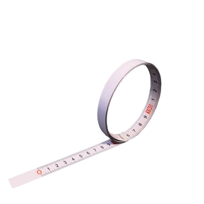 黄色金属自粘卷尺带胶刻度