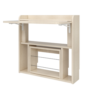 书桌架一体儿童折叠学习书桌小学生写字桌卧室书桌书架电脑桌壁桌