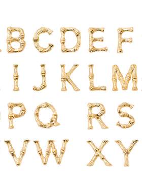 OSEWAYA镀14K金耳夹26字母