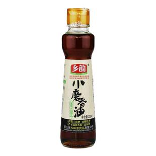 河南商丘豫东特产乡韵小磨香油纯正白芝麻油220ml/瓶夏季凉拌搭档