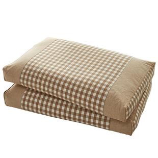 紫罗兰全棉水洗棉全荞麦壳枕芯内外套可拆洗荞麦皮枕头纯棉枕头芯