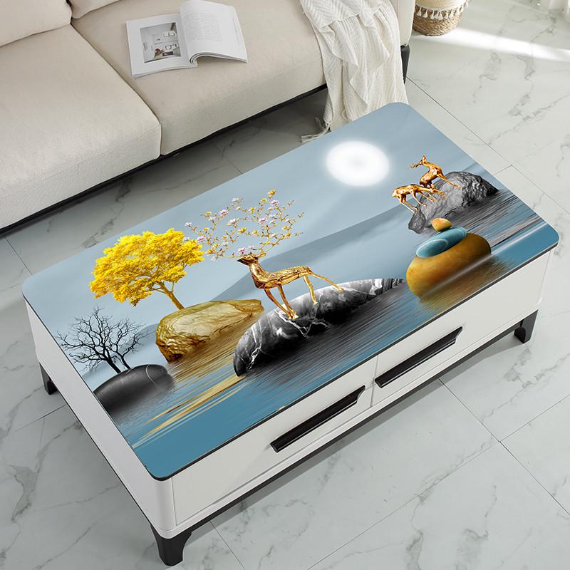 茶几桌布客厅家用防水防烫长方形餐桌保护垫台布2024新款茶几桌垫