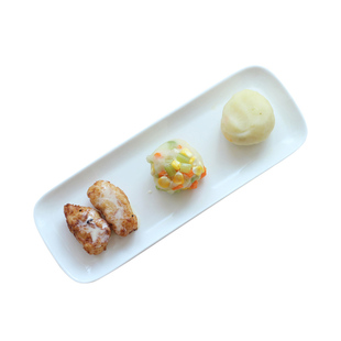 白色陶瓷创意长条盘家用寿司盘子长方形日式饺子盘西餐点心碟子