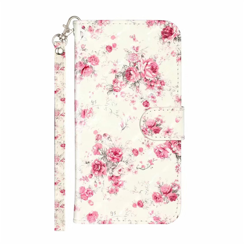 蔷薇花适用iPhone17/16/15/14/13/12/11promax/xr翻盖5s手机壳6s皮套78plus