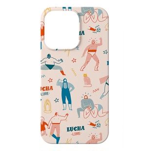 原创少女粉猛男摔跤适用苹果17PROMAX菲林手机壳iphone16plus软壳15趣味小众萌系14可爱搞怪个性全包二合一