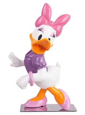 创意卡通迪斯尼复古米奇唐老鸭米妮黛西手办书房客厅装饰摆件道具