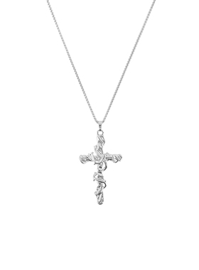 项链十字架男生毛衣吊坠饰品新款2024爆款美式配饰秋冬小众轻奢女