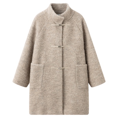 RUISHI芮时羊驼羊毛混纺大衣外套