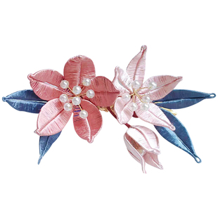 diy缠花切片纸模古风发簪材料包汉服发饰品手工纸片图样卡纸免剪