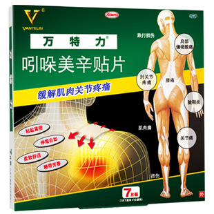 万特力吲哚美辛贴片日本进口21片镇痛膏药贴风湿骨关节痛消炎药膏