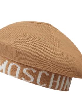 【惊喜特惠】Moschino/莫斯奇诺女士徽标印花LetteringLogo贝雷帽