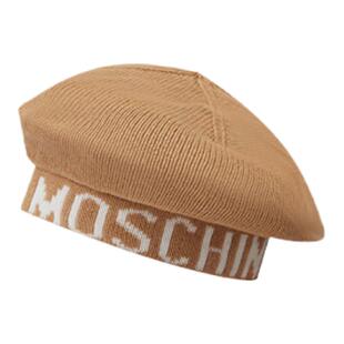 【特惠倒计时】Moschino/莫斯奇诺女士徽标印花Lettering贝雷帽