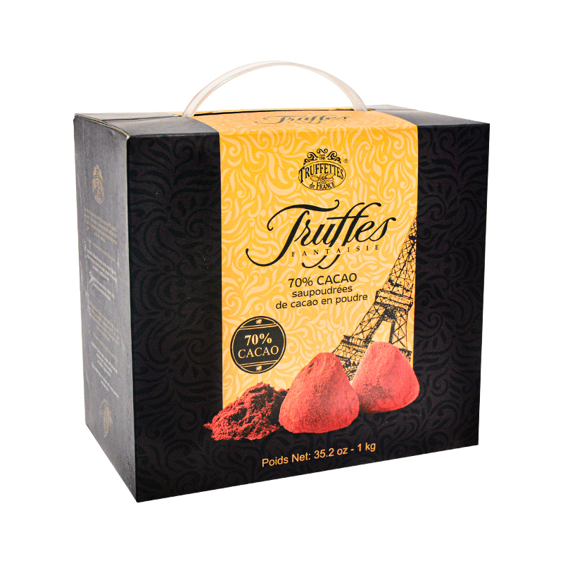 法國Truffles喬慕純可可脂70%黑松露巧克力1000g零食禮盒送女友