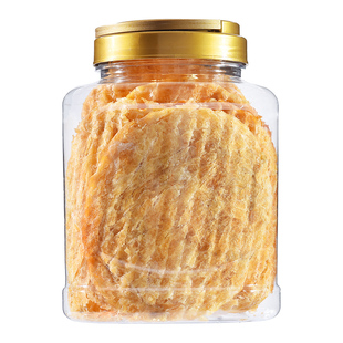 鱼片干烤鱼片鳕鱼圆片500g袋装烤孕妇儿童零食包装