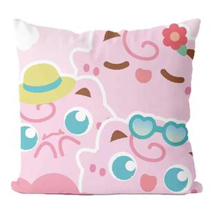 精灵宝可梦耿鬼胖丁卡比兽抱枕办公室腰枕汽车靠垫沙发靠枕可定制