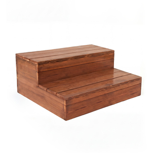 庭院防腐木台阶户外花园实木双层踏步家用阳台增高踏脚台阶凳定制