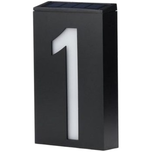 别墅户外太阳能发光门牌号 节能数字门牌  太阳能led智能门牌号