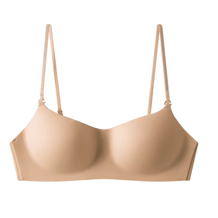 细肩带超低领隐形粉底液美背无痕内衣女小胸聚拢收副乳防下垂文胸