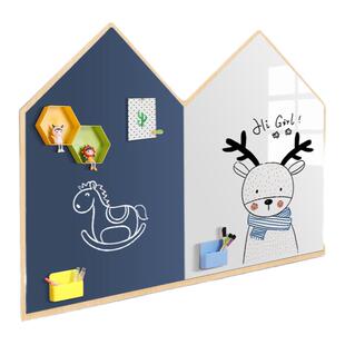 白板写字板可以贴在墙上的黑板不伤墙可移除动习画板擦写磁性铁吸附软白班无尘可消除儿童家用教学小黑板墙贴