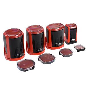 卓达4642 4445 4638 4320圆形章盖子回墨印章专用外壳替换底盖替换印台配件绿底座印油补充液