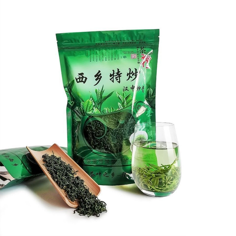 汉中绿茶炒青250g袋装栗香