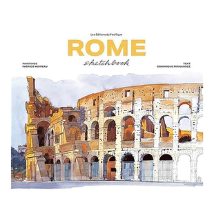 【现货】罗马素描本(新版) Rome Sketchbook 英文原版城市建筑写生作品集精装手绘绘本 Fabrice Moireau城市水彩笔记速写系列画册