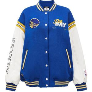 ONLY冬季NBA联名含羊毛美式复古棒球服短款毛呢外套女|12316T001