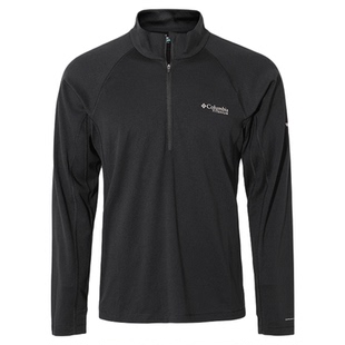 2026春夏新哥伦比亚钛金户外男UPF50防晒速干半拉链长袖T恤AE5737