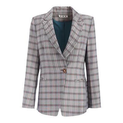 声雨竹西装领通勤一粒扣风衣外套