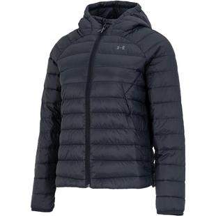 UA安德玛排骨羽绒服女款轻薄棉羽保暖舒适服冬季户外宽松连帽外套