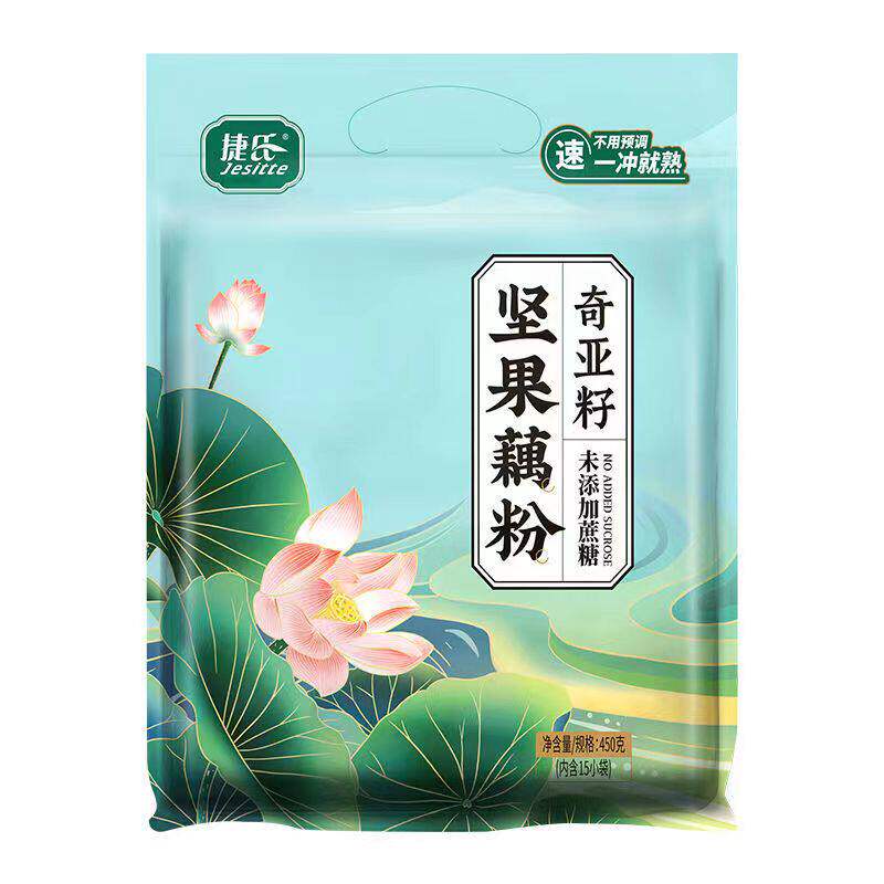 捷氏奇亚籽坚果藕粉450g未添藕粉