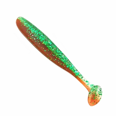 龙虾色光面T尾湘岳鳜人路亚软饵