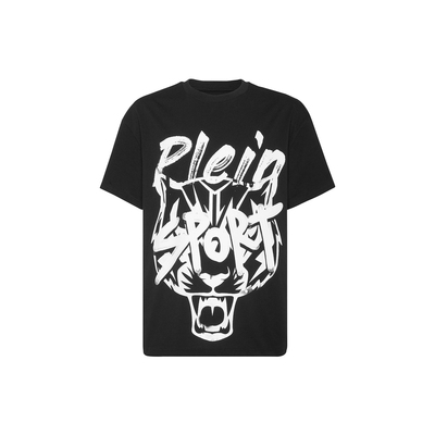 PHILIPP PLEIN 2026男夏虎头logo字母印花圆领短袖T恤 pleinsport