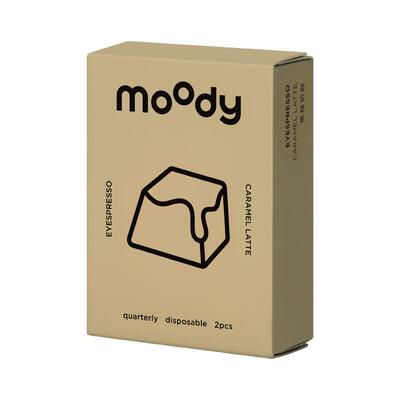 moody美瞳日抛美莓粉棕色彩色隐形眼镜近视10片装大小直径正品