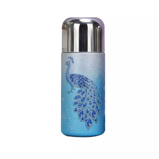 不锈钢覆钛杯保温杯女生专用高颜值便携小巧口袋水杯学生吸管杯子