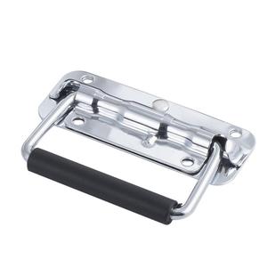 304不锈钢加厚弹簧折叠拉手工具箱提手木箱把手运输箱工业小拉手