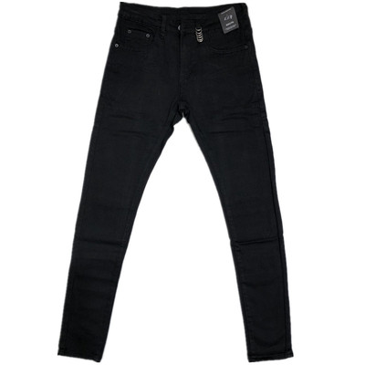 网红秋冬新款纯黑社会小伙牛仔裤