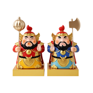 贝汉美门神摆件客厅入户玄关新年过年装饰品搬家礼物乔迁新居礼品