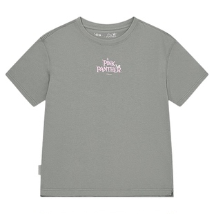 乔丹X粉红豹联名短袖T恤女士2026夏季新款商场同款冰丝抗菌凉感